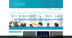Desktop Screenshot of isp.org.pl